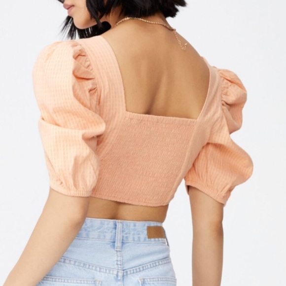 NWT Cotton on Blouse Peach color size Medium - Picture 2 of 6